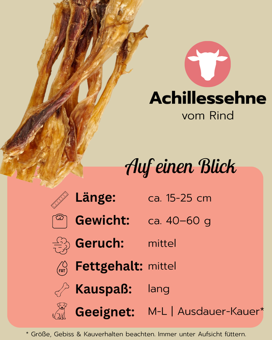 Achillessehne Rind | Naturkauartikel für Hunde