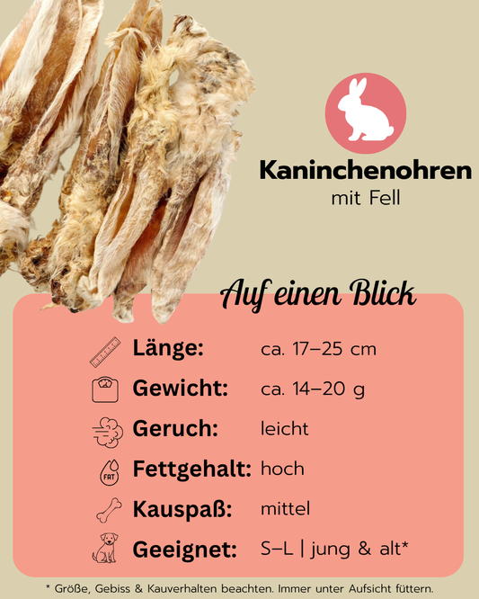 Knabbersnack Hasenohren mit Fell | Sparset
